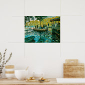 La Grenouillere - Claude Monet - 1869 Poster (Keuken)