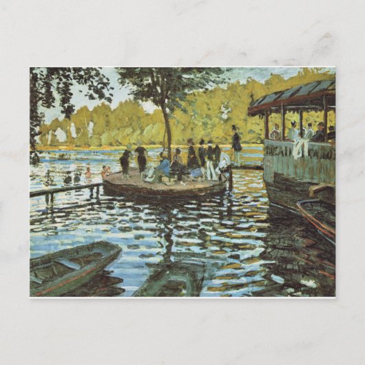 La Grenouillere - Claude Monet Briefkaart (Voorkant)