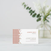 La grille de pixels ouvre le carte de visite (Debout devant)