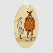 La grosse femme drôle de cheval de bande dessinée (devant)