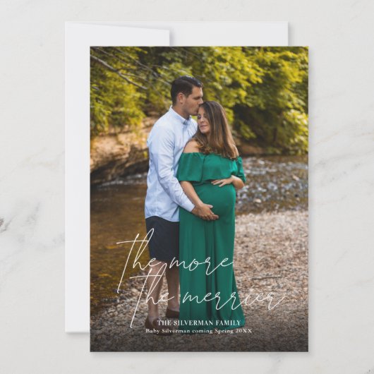 La grossesse d'autant plus joyeuse Photo de carte  (Devant)