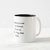 La grossesse n'est pas une tasse de la maladie (Devant droit)