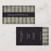 La grunge neutre de couleurs barre des cartes de (Devant / Derrière)