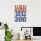 La guerre de 1812 Poster du Bicentenaire (Bureau à domicile)