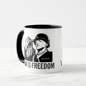 La guerre est tasse de liberté (Devant gauche)