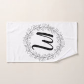 La guirlande de monogramme personnalisent (Serviette à main)