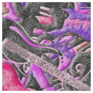 La guitare arrose le tissu