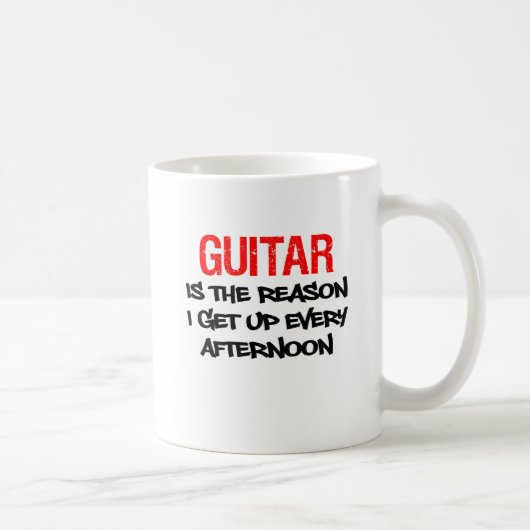 La guitare est la raison que je lève chaque tasse (Droite)