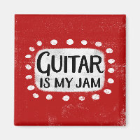 La Guitare Est Mon Aimant Réfrigérateur De Jam