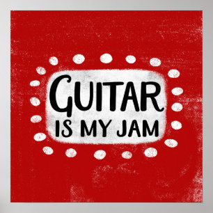 La Guitare Est Mon Poster Poster Wall Art