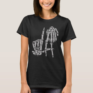La Hand Sign Lazy Doe-het-zelf Halloween Kostuum S T-shirt
