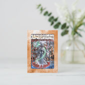 La haute carte de tarot de prêtresse (Debout devant)