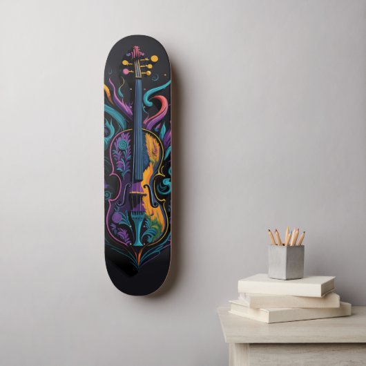 La Intensidad del Violín Skateboard (Muurkunst)