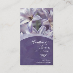 La jacinthe fleurit carte de visite