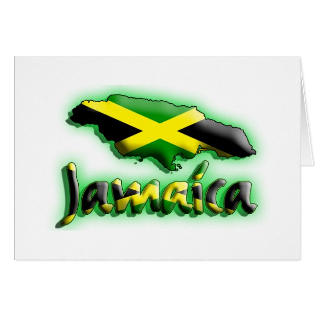 La Jamaïque avec le titre de drapeau (Devant horizontal)