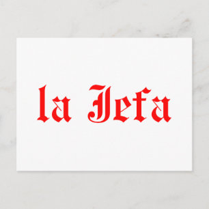 La jefa briefkaart