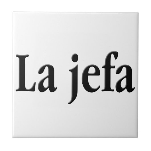 La jefa tegeltje (Voorkant)