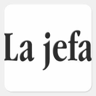 La jefa vierkante sticker