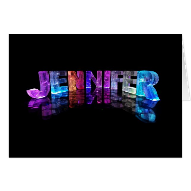 La Jennifer nommée dans 3D s'allume (la (Devant horizontal)