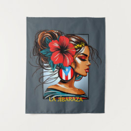 La Jíbaraza 11 – Puerto Rican Jíbara Art • Boricua Wandkleed