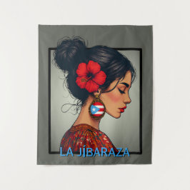 La Jíbaraza 14 – Puerto Rican Jíbara Art • Boricua Wandkleed