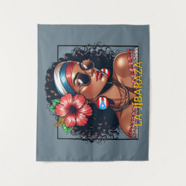 La Jíbaraza 6 – Puerto Rican Jíbara Art • Boricua Wandkleed