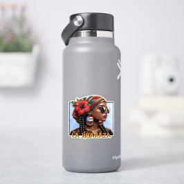 La Jíbaraza 9 – Puerto Rican Jíbara Art • Boricua Sticker