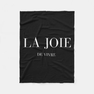 La joie de vivre, de vreugde van het leven fleece deken