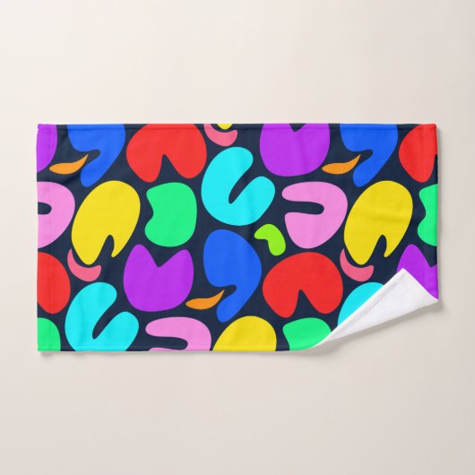 La joie des couleurs (sombre) (Serviette à main)