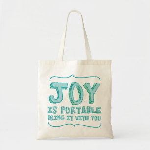 La joie est sac portatif en vert de Seafoam