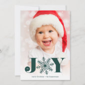 La joie festive | Carte photo de vacances (Devant)