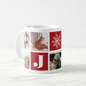 La joie festive | Mug Collage de photos de vacance (Devant gauche)