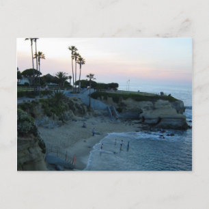 La Jolla Beach Sunset Custom California Briefkaart
