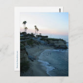 La Jolla Beach Sunset Custom California Briefkaart (Voorkant / Achterkant)