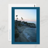 La Jolla Beach Sunset Custom California Briefkaart (Voorkant / Achterkant)