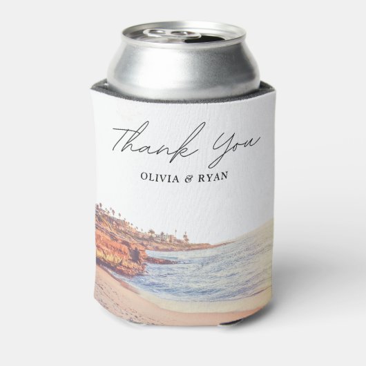 La Jolla Bruiloft Favor Custom Blikjeskoeler (Blikje Achterkant)