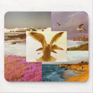 La Jolla CA Beaches photocollage mousepad Muismat