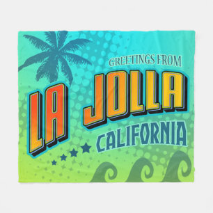 La Jolla California Blanket Fleece Deken