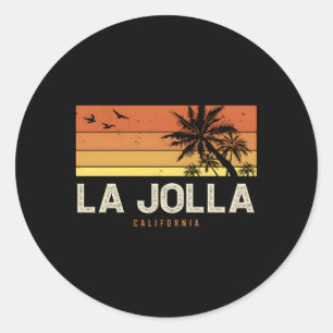 La Jolla California Ca Palms Ronde Sticker