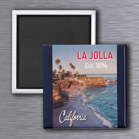 La Jolla California Palm Trees Souvenirs Magneet