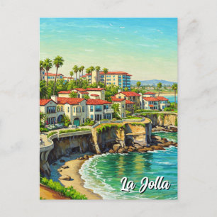 La Jolla California Reizen Briefkaart