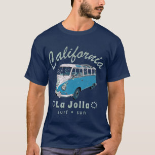 La Jolla California  Surf Van T-shirt
