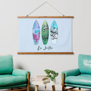 La Jolla California Surfboards Hangend Wandkleed