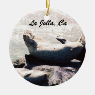 La Jolla California Travel Vacation Photo Keramisch Ornament