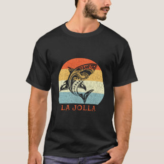 La Jolla California Vacation Tribal Shark T-shirt