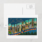 La Jolla, Californië - Grote Letter-scènes Briefkaart (Voorkant / Achterkant)