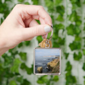 La Jolla Cove Beach Seabirds Custom Sleutelhanger (Hand)