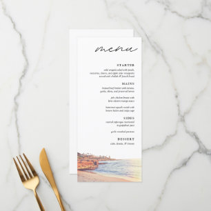 La Jolla Cove Bruiloft Diner Menu