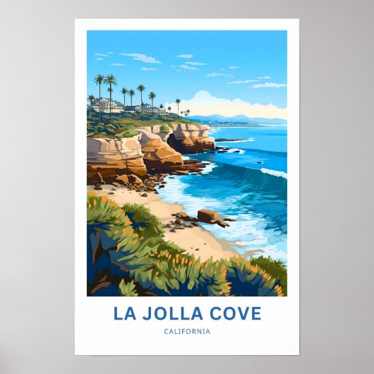La Jolla Cove California Reisprint Poster (Voorkant)