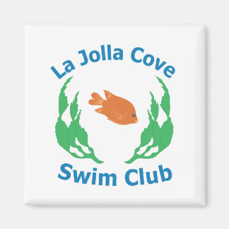 La Jolla Cove Club de natation Logo Magnet